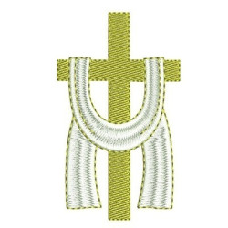 Matriz De Bordado Cruz  Quaresma 10 Cm