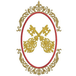 Matriz De Bordado Medalha São Pedro 1
