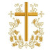 Conjunto De  Alfaias Eucaristia  52 Dourados Delicados