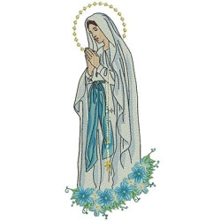 Matriz De Bordado Nossa Senhora De Lourdes 35 Cm