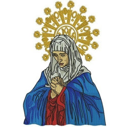 Matriz De Bordado Nossa Senhora Da Dores 28 Cm