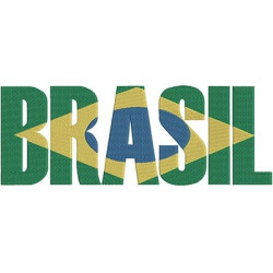 Diseño Para Bordado Brasil 27 Cm