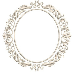 Matriz De Bordado Moldura Provençal 29