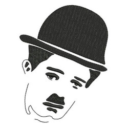 Matriz De Bordado Charles Chaplin