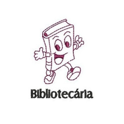 Matriz De Bordado Bibliotecária
