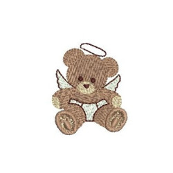 Diseño Para Bordado ángel Del Oso