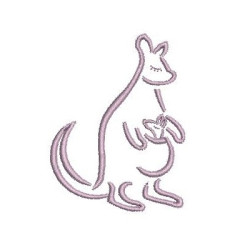 Embroidery Design Mama Kangaroo