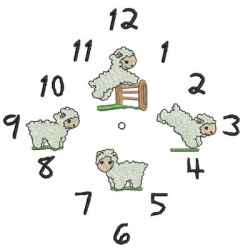 Embroidery Design Watch Sheep