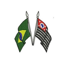 Matriz De Bordado Brasil X São Paulo