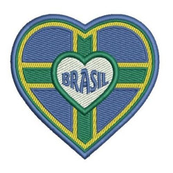 Matriz De Bordado Brasil 8 Cm