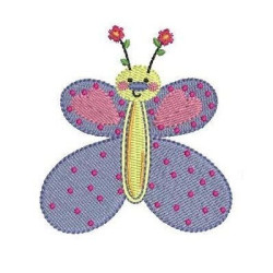 Embroidery Design Butterfly Baby