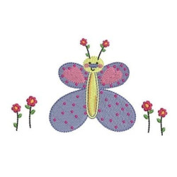 Embroidery Design Butterfly Baby 2