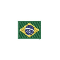 Matriz De Bordado Brasil 3 Cm Estrelas