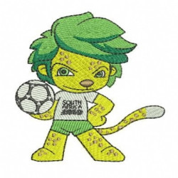 Matriz De Bordado Mascote Da Copa Zakumi