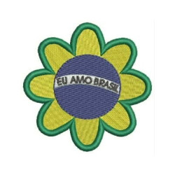 Matriz De Bordado Brasil Floral Menor