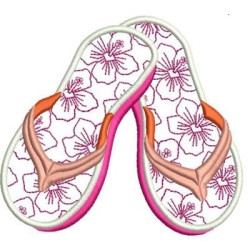 Embroidery Design Medium Slippers