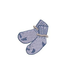 Embroidery Design Pair Of Socks Ii
