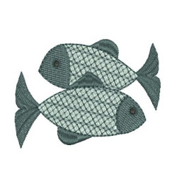 Matriz De Bordado Peixes
