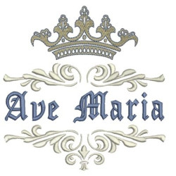 Matriz De Bordado Ave Maria