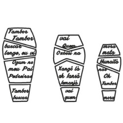 Diseño Para Bordado Drum, Barril