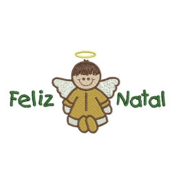 Embroidery Design Angel With Merry Christmas