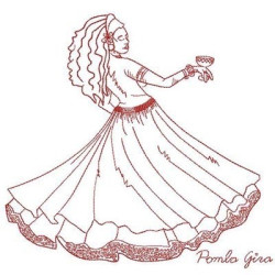 Embroidery Design Brasilian Orixa Pomba Gira