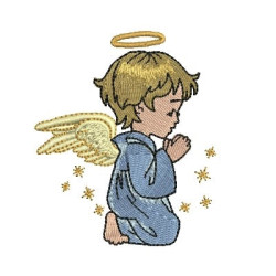 Embroidery Design Little Angel Praying