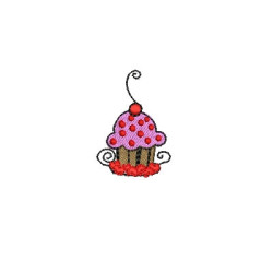 Embroidery Design Cupcake
