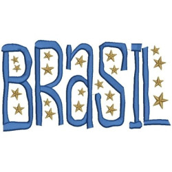 Matriz De Bordado Brasil Estrelado