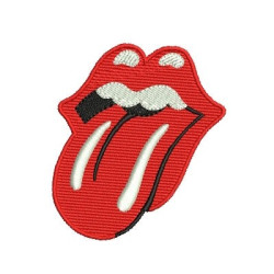 Embroidery Design Mouth Tongue Out 2