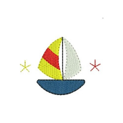 Embroidery Design Boat