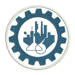 Embroidery Design Round Chemical Engineering