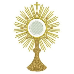 SACRED MONSTRANCE SACRAMENTO 14 CM