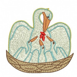 Embroidery Design Pelican Simb. Catholic