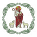 EMBROIDERED ALTAR CLOTHS JESUS GOOD SHEPHERD 111 June