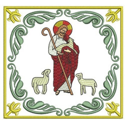 Embroidery Design Embroidered Altar Cloths Jesus Good Shepherd 111