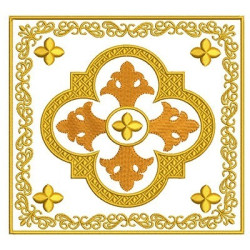 Embroidery Design Embroidered Altar Cloths Golden Cross 112