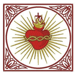 EMBROIDERED ALTAR CLOTHS SACRED HEART 114