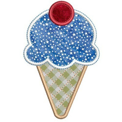 Diseño Para Bordado Helado Aplicado