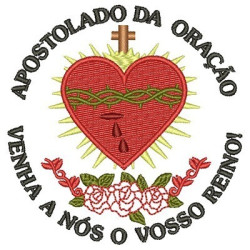 Embroidery Design Apostolate Prayer Small Size