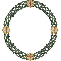 Embroidery Design Frame Of Thorns