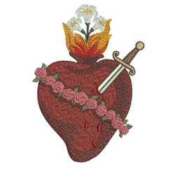 Embroidery Design Immaculate Heart Of Mary