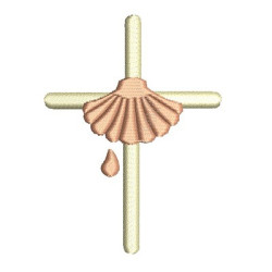 CROSS WITH SHELL BAPTISM