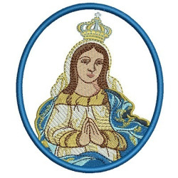 Matriz De Bordado Medalha Nossa Sra Conceição