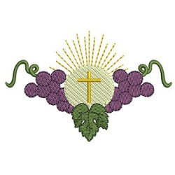 HÓSTIA CONSAGRADA COM UVAS