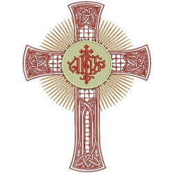 Diseño Para Bordado Cruce Jhs 38 Cm