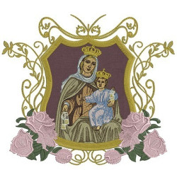 Embroidery Design Our Lady Carmo 22 Cm