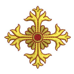 Embroidery Design Decorated Cross 3