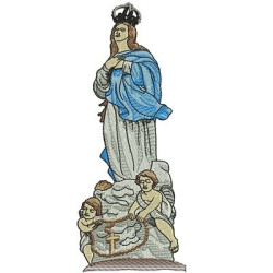Embroidery Design Our Lady Immaculate Conception 19 Cm