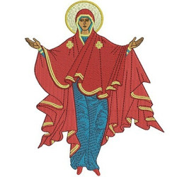 Diseño Para Bordado Virgen Pentecoste 3